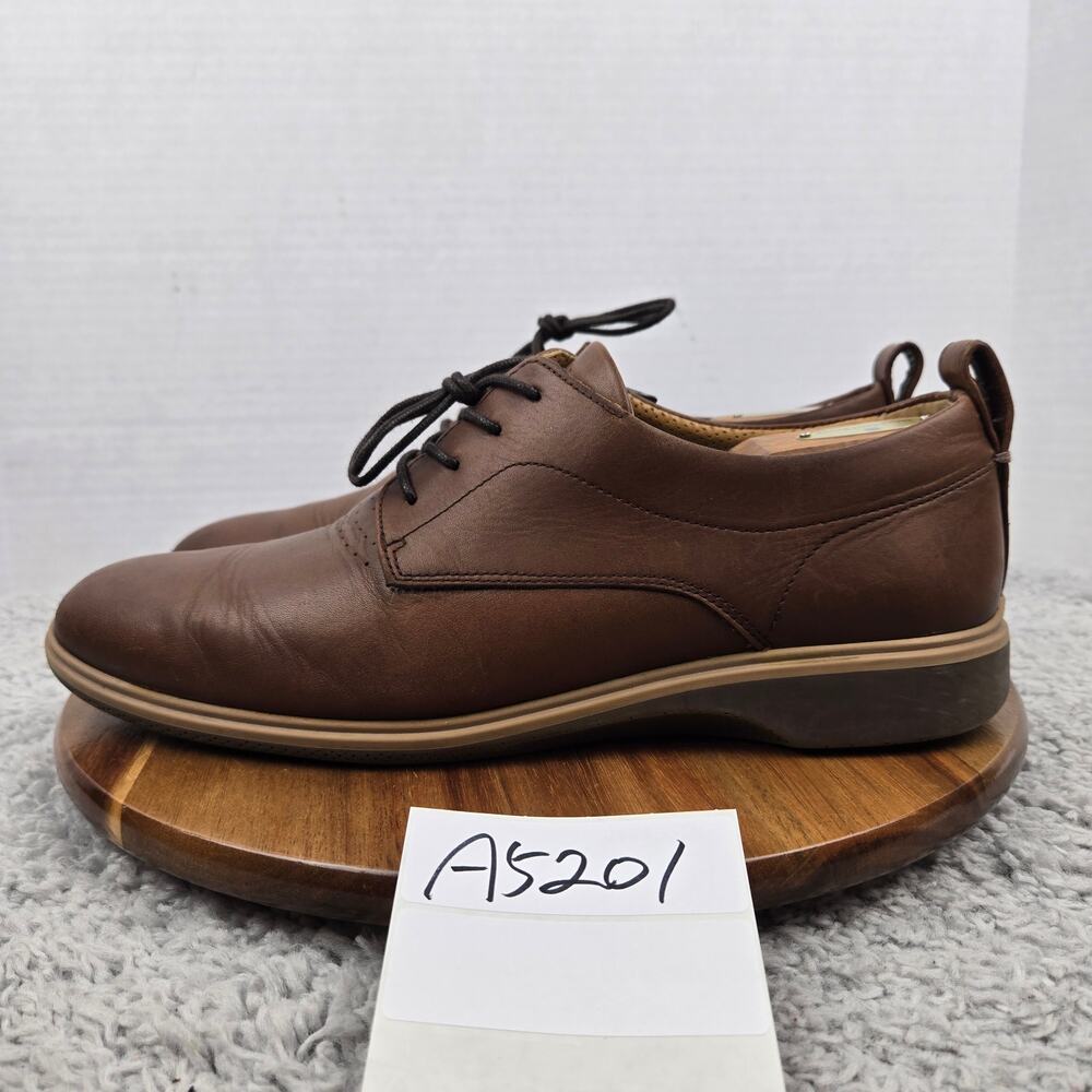 Amberjack Mens 11 The Original Chestnut Brown Leather Oxford Casual Daily Shoe